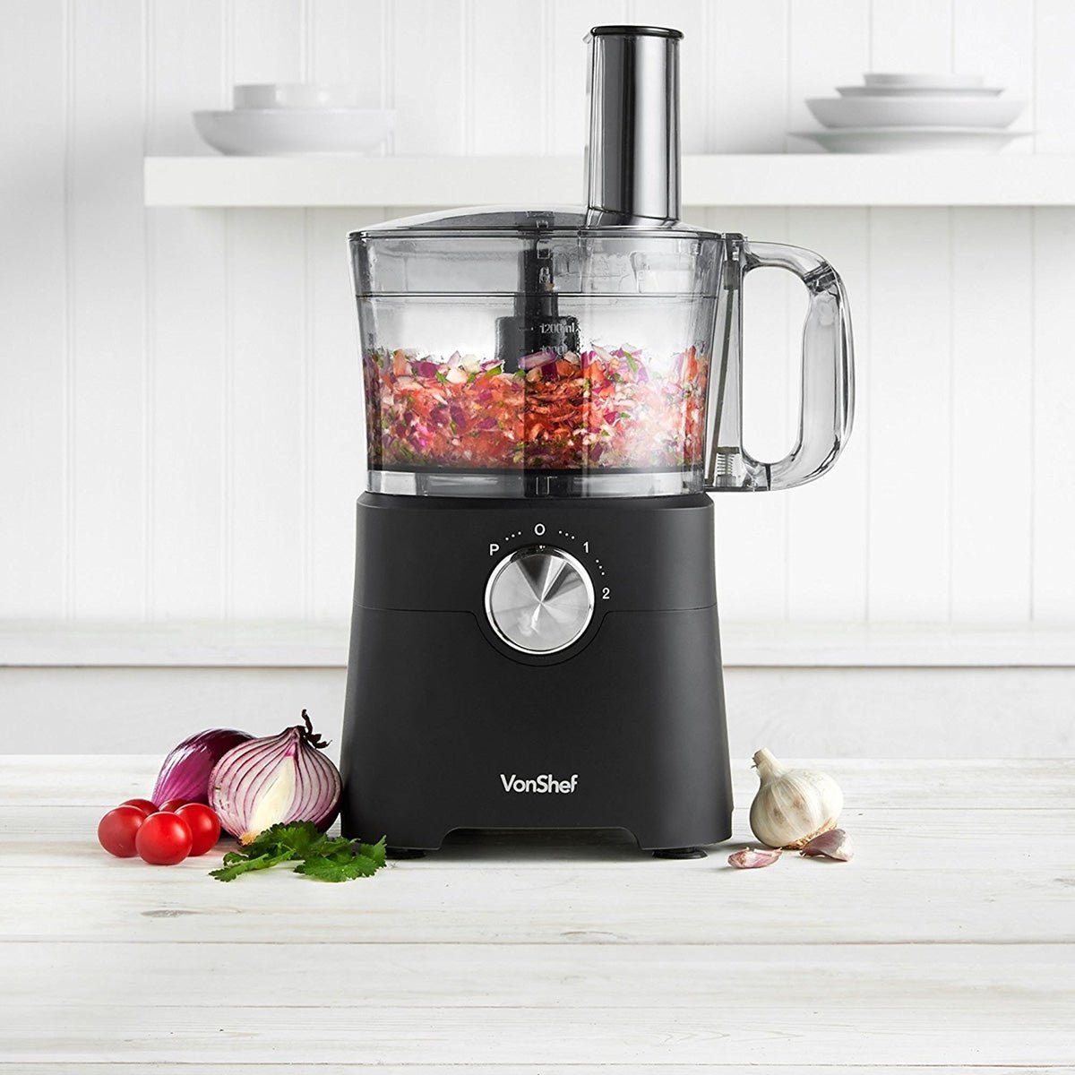 Vonshef 220 volt Food Processor blender 750W Multi - Mixer for 220v 240 volts 2000112 - 220 - Electronics