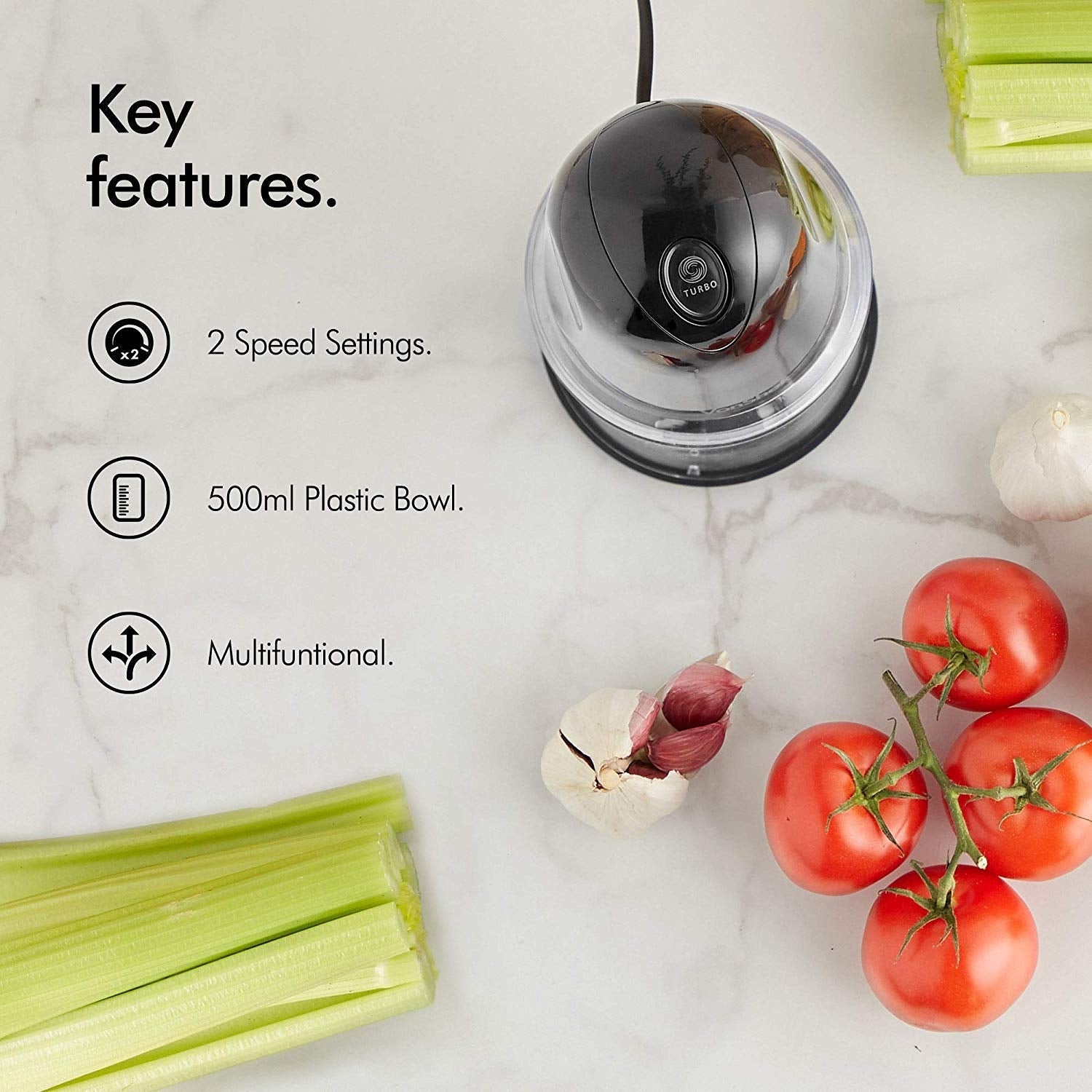 Vonshef 220 volt Food processor, Mini Chopper Choper, Mixer & Puree 220v 240 Volts 2000086 - 220 - Electronics