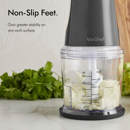 Vonshef 220 volt Food processor, Mini Chopper Choper, Mixer & Puree 220v 240 Volts 2000086 - 220 - Electronics