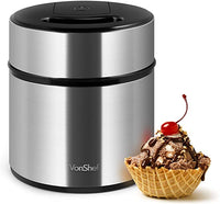 Vonshef 220 volt Ice Cream Maker 2000021 Stainless Steel 2 Liter Ice Cream Maker 220v 240 volts 50 hz - 220 - Electronics