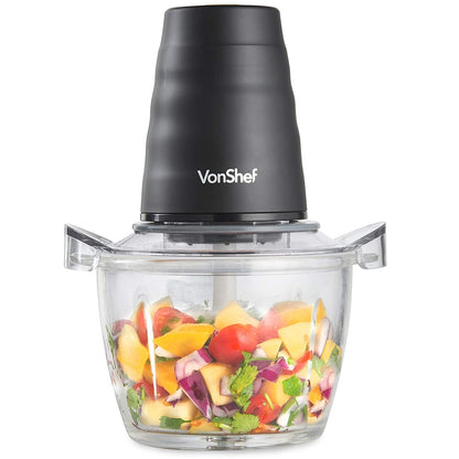 Vonshef 220 volt Mini Food processor Chopper 200W With 1L Glass Bowl 220 - 240Volts 13313 - 220 - Electronics