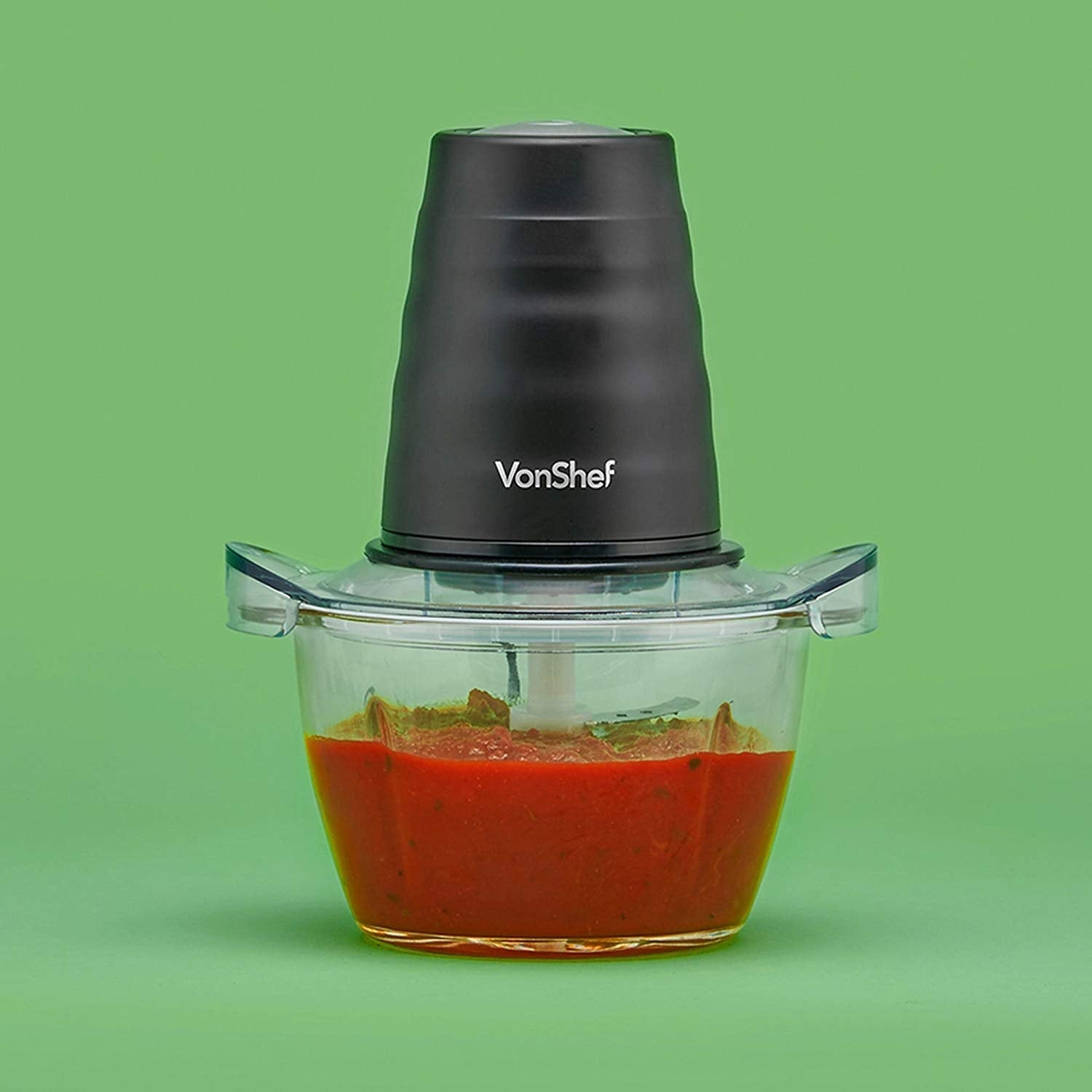 Vonshef 220 volt Mini Food processor Chopper 200W With 1L Glass Bowl 220 - 240Volts 13313 - 220 - Electronics