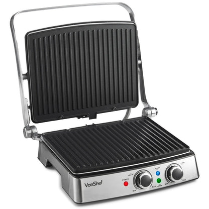 Vonshef 220 Volt Sandwich Panini Press & Grill 2 Slice 220v 240 Volts 13178 - 220 - Electronics