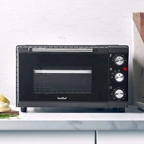 Vonshef 220 volt Toaster oven 35L mini oven grill bake roast 220v 240 volts 50 hz model 2000005 - 220 - Electronics