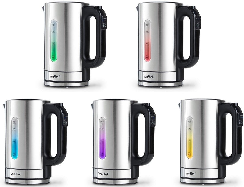 Vonshef 220 Volts 1.7 Liter Variable Temperature Kettle 13348 220v 240 volts - 220 - Electronics