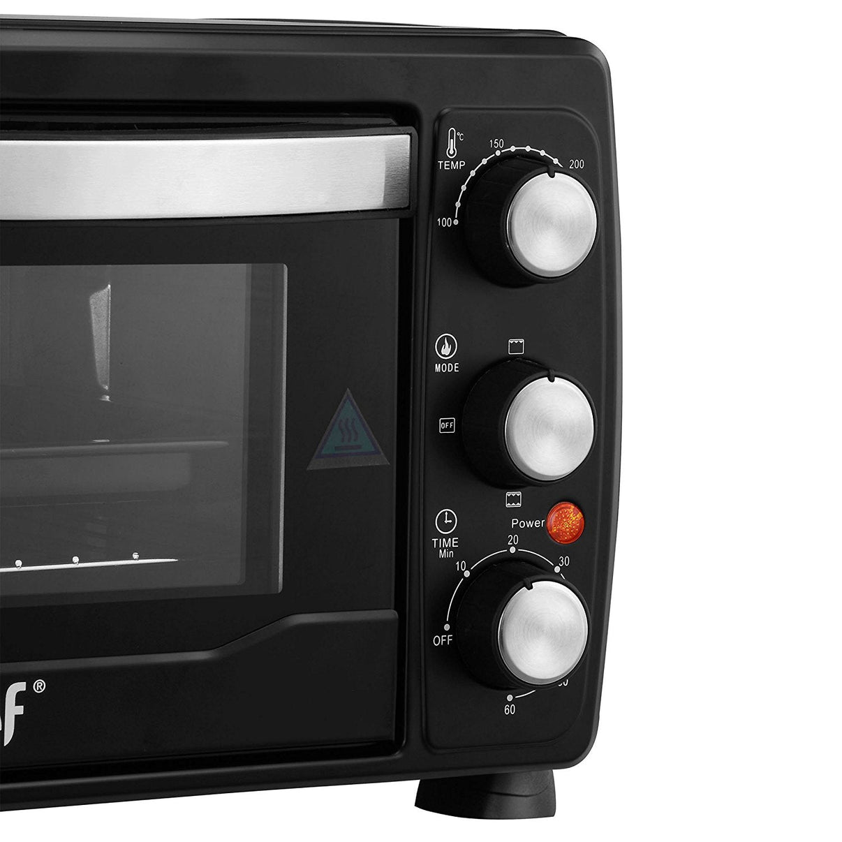 Vonshef 220 volts 19 Liter Toaster oven / Grill 1400 watts with Baking Tray & Wire Rack 220 volt 50 hz 13215 - 220 - Electronics