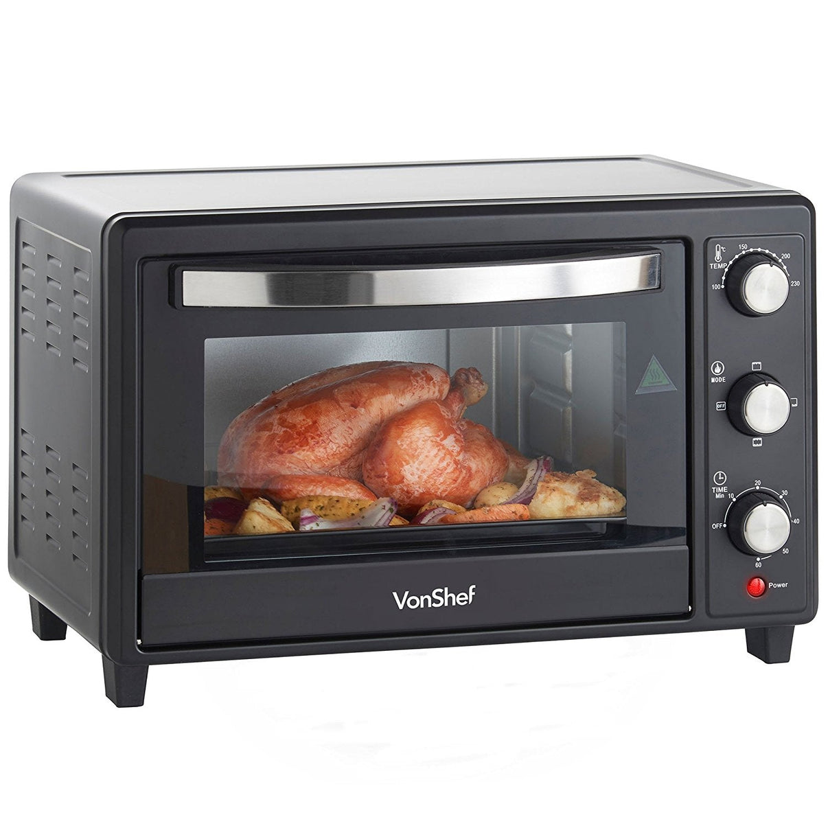 Vonshef 220 volts 30 Liter Toaster Oven with Convection Grill 220 240 volt 50 hz 13216 - 220 - Electronics