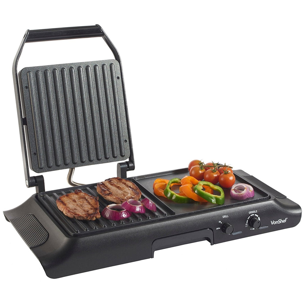 Vonshef 220 Volts 50 Hz Electric Grill, Panini Press and Griddle 13100 - 220 - Electronics