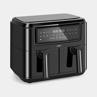 Vonshef 220 volts air fryer 9 liter with 2 trays and liners included 220v 240 volt air fryer large 2000224 - 220 - Electronics
