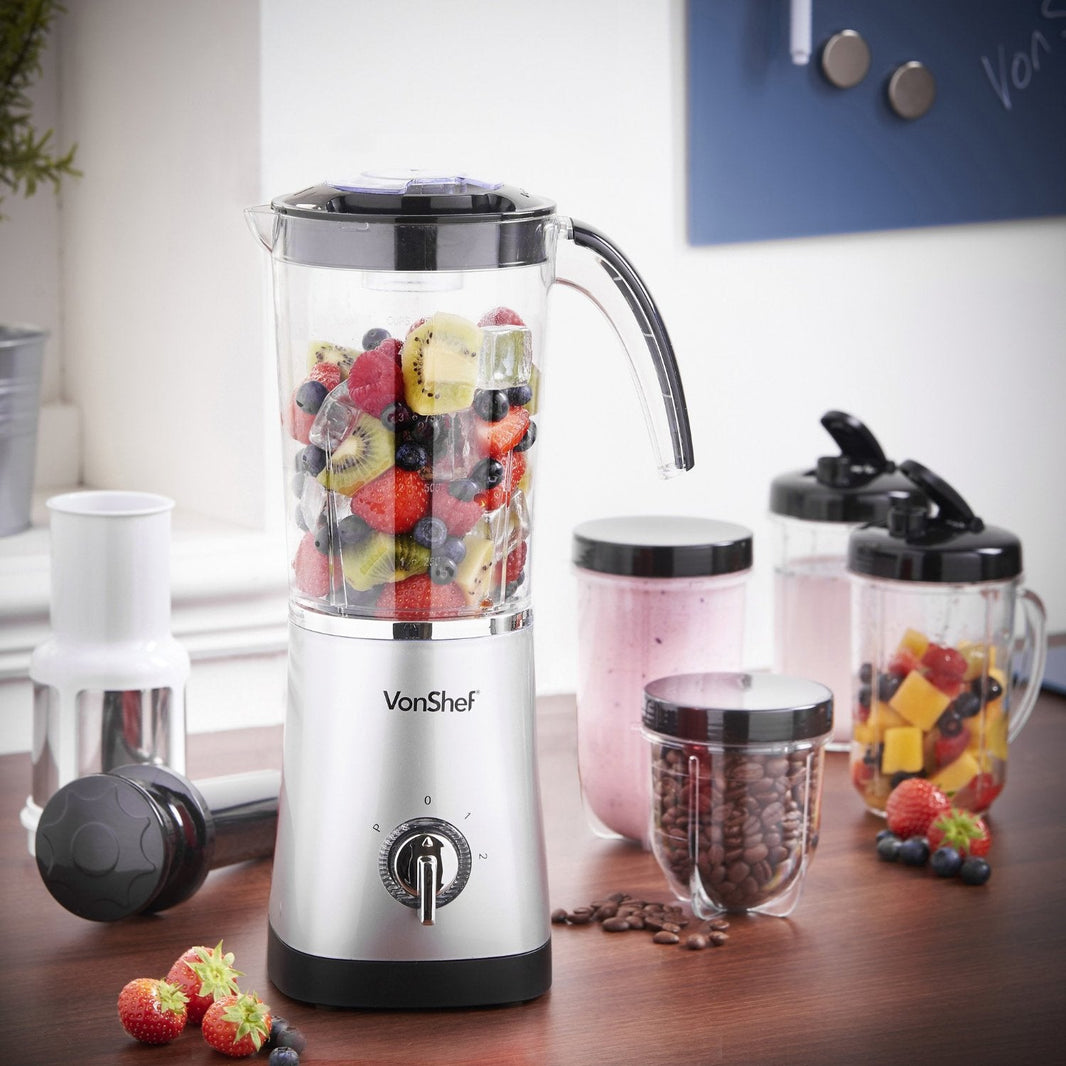 Vonshef 220 volts Blender Juicer Grinder Smoothie Maker 220 - 240 volt 50 hz 13124 - 220 - Electronics