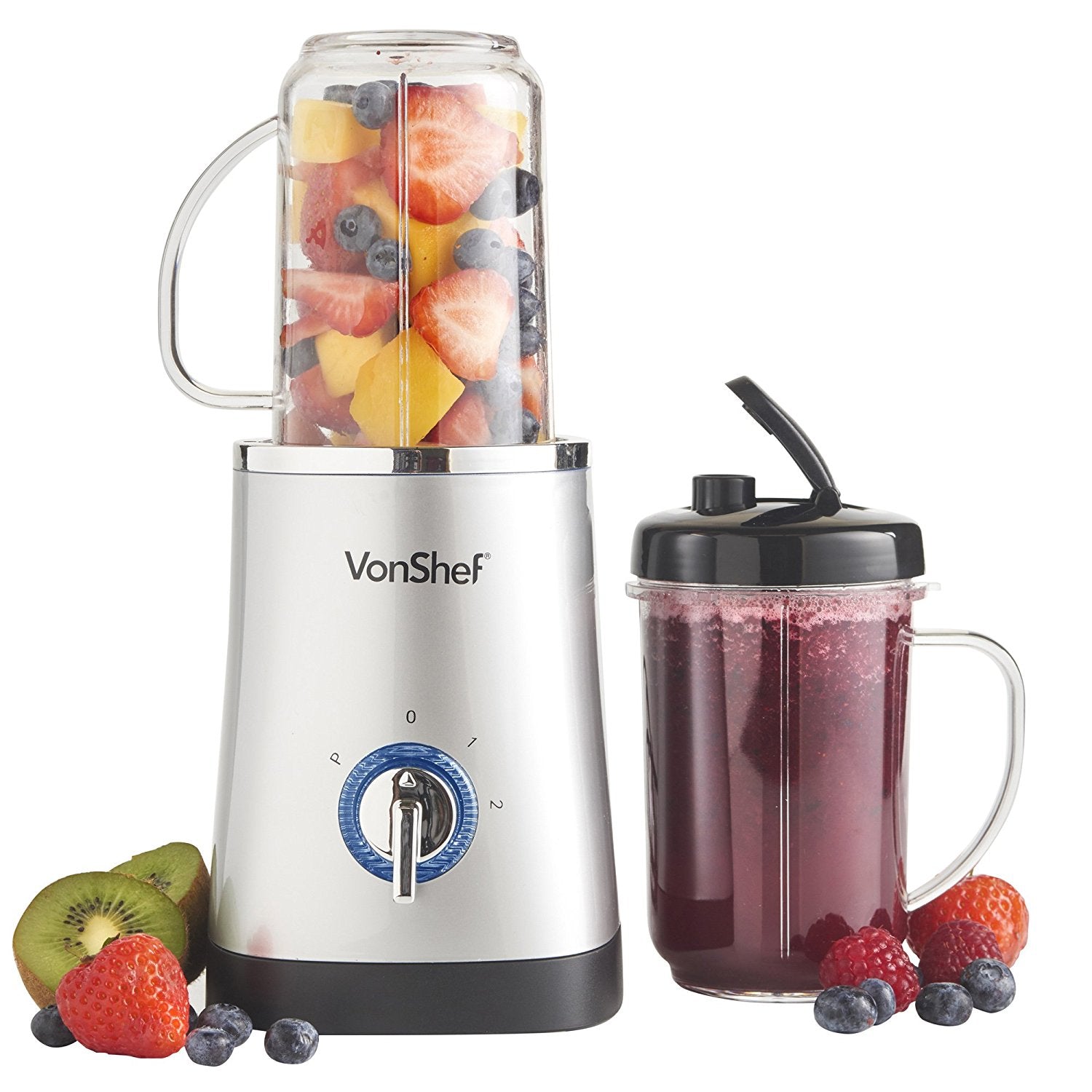 Vonshef 220 volts Blender Juicer Grinder Smoothie Maker 220 - 240 volt 50 hz 13124 - 220 - Electronics