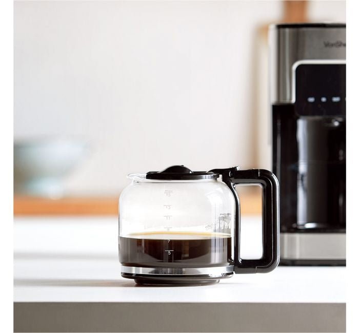 Vonshef 220 volts digital programmable 12 cup coffee maker with permanent  filter 2000096 and hot plate 220v 240 volts