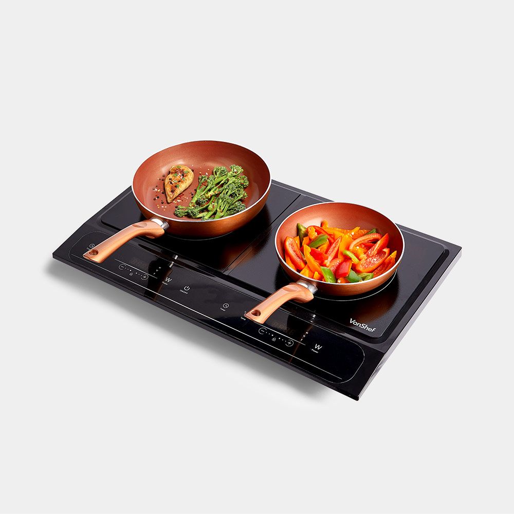 Vonshef 220 volts Double Induction Hotplate Cooktop 2000158 Hot Plate Induction Electric - 220 - Electronics