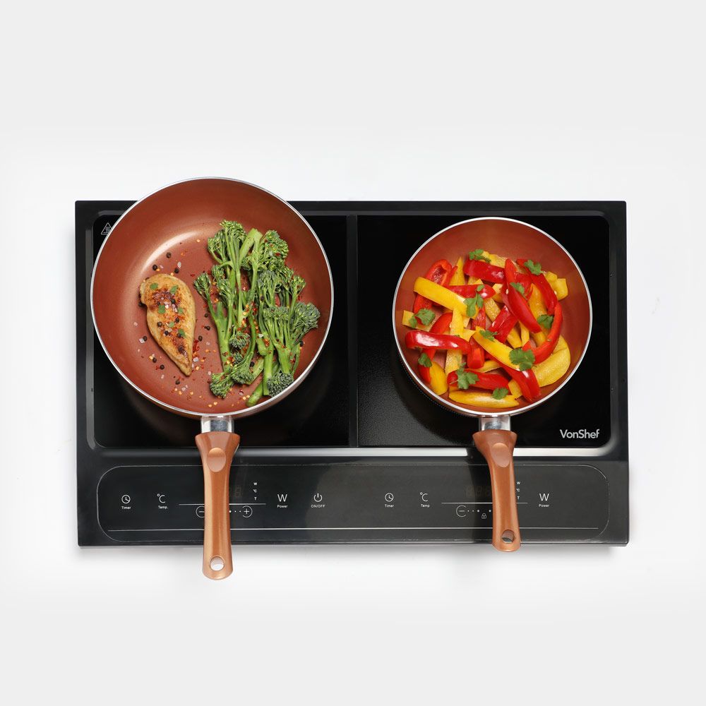 Vonshef 220 volts Double Induction Hotplate Cooktop 2000158 Hot Plate Induction Electric - 220 - Electronics