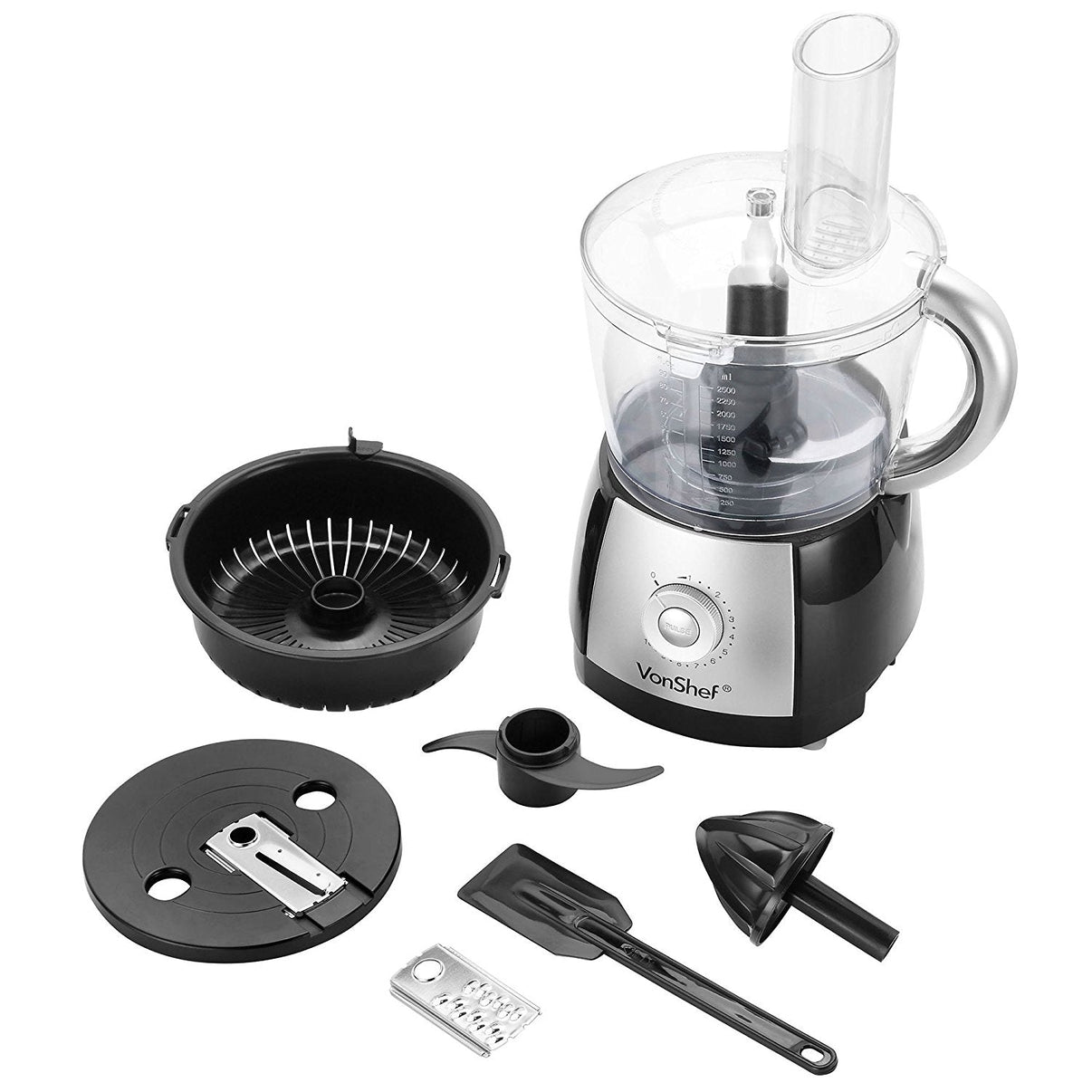 Vonshef 220 volts Food Processor with Juicer attachment 220 240 volt 50 hz 13110 - 220 - Electronics