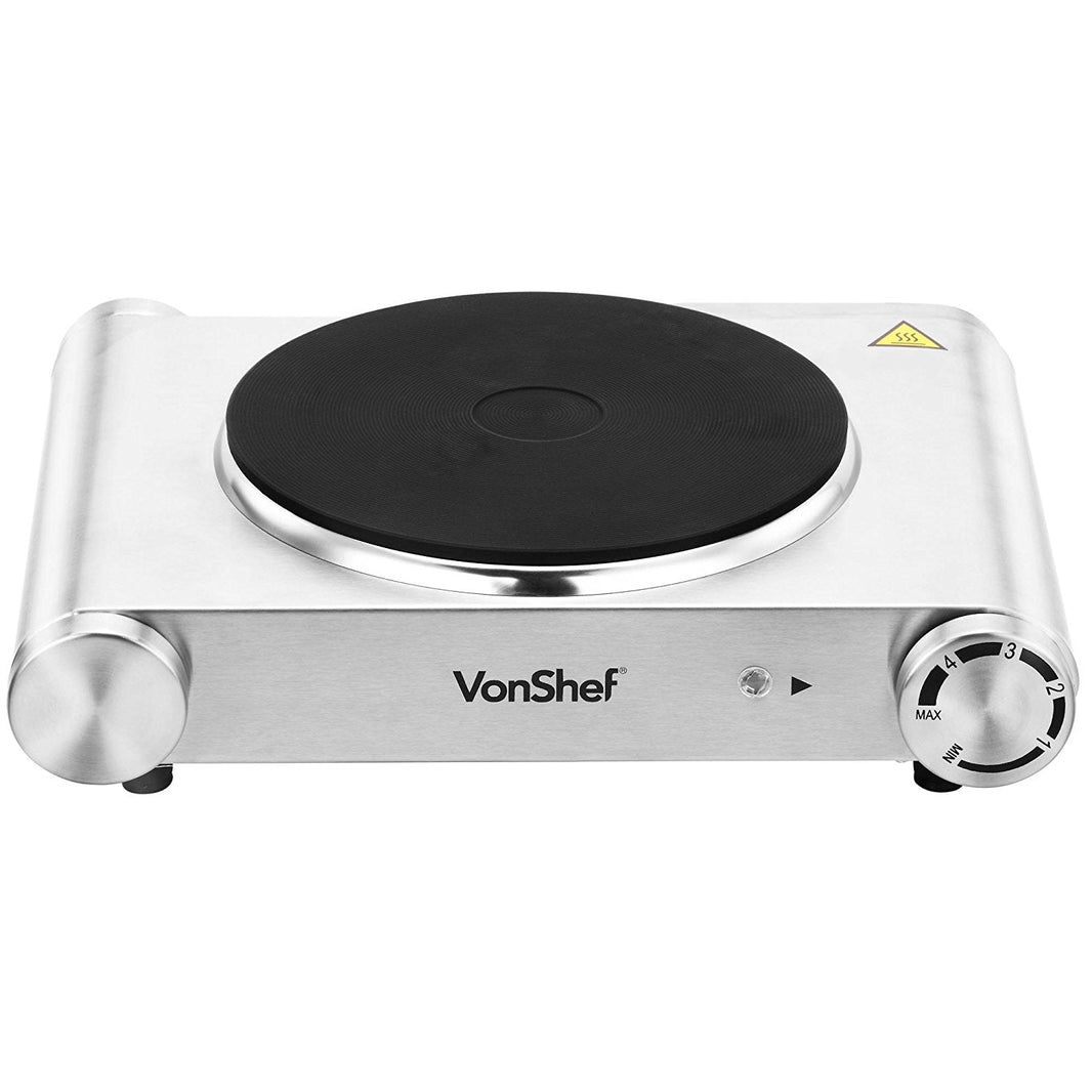 Vonshef 220 volts premium Electric burner hot plate stainless steel 220 volt 13151 - 220 - Electronics