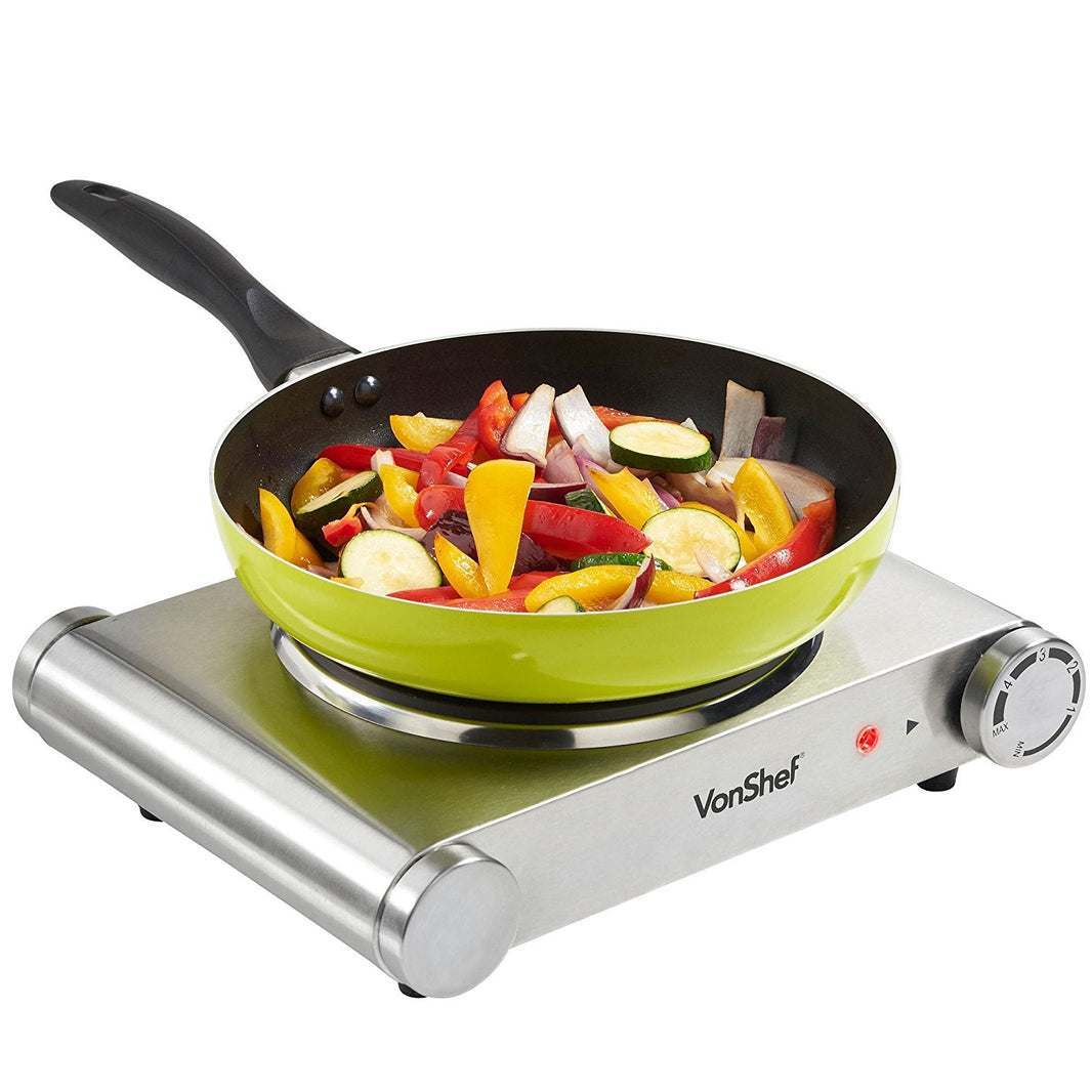 Vonshef 220 volts premium Electric burner hot plate stainless steel 220 volt 13151 - 220 - Electronics
