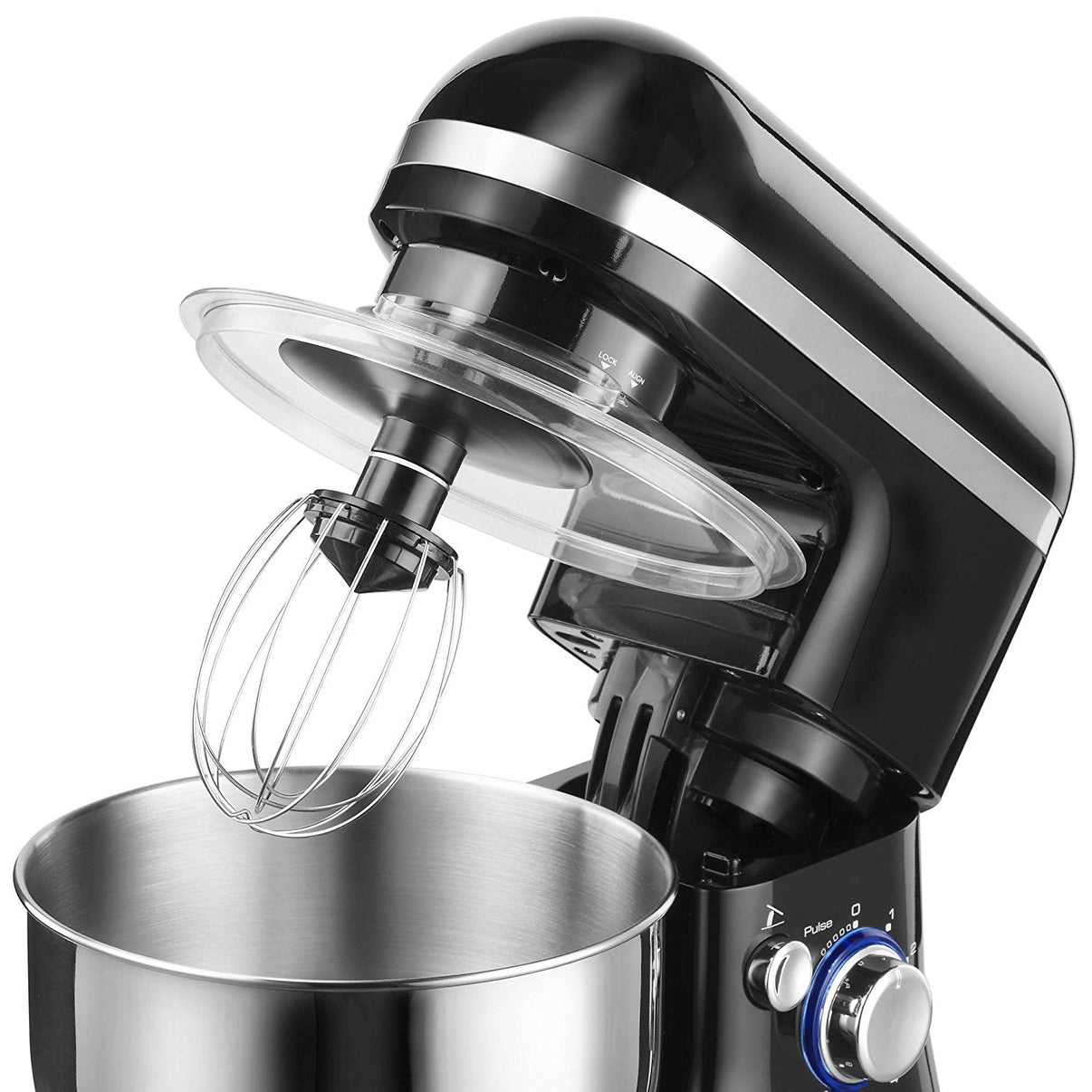 VonShef 220 volts Stand Mixer 650 watts with Dough Hook, Beater, whisk, & Splash Guard 220 240 volt 50 hz 13133 - 220 - Electronics