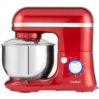 VonShef 220 volts Stand Mixer 800 watts with Dough Hook, Beater, whisk, & Splash Guard 220 240 volt 50 hz 13270/2000031 - 220 - Electronics