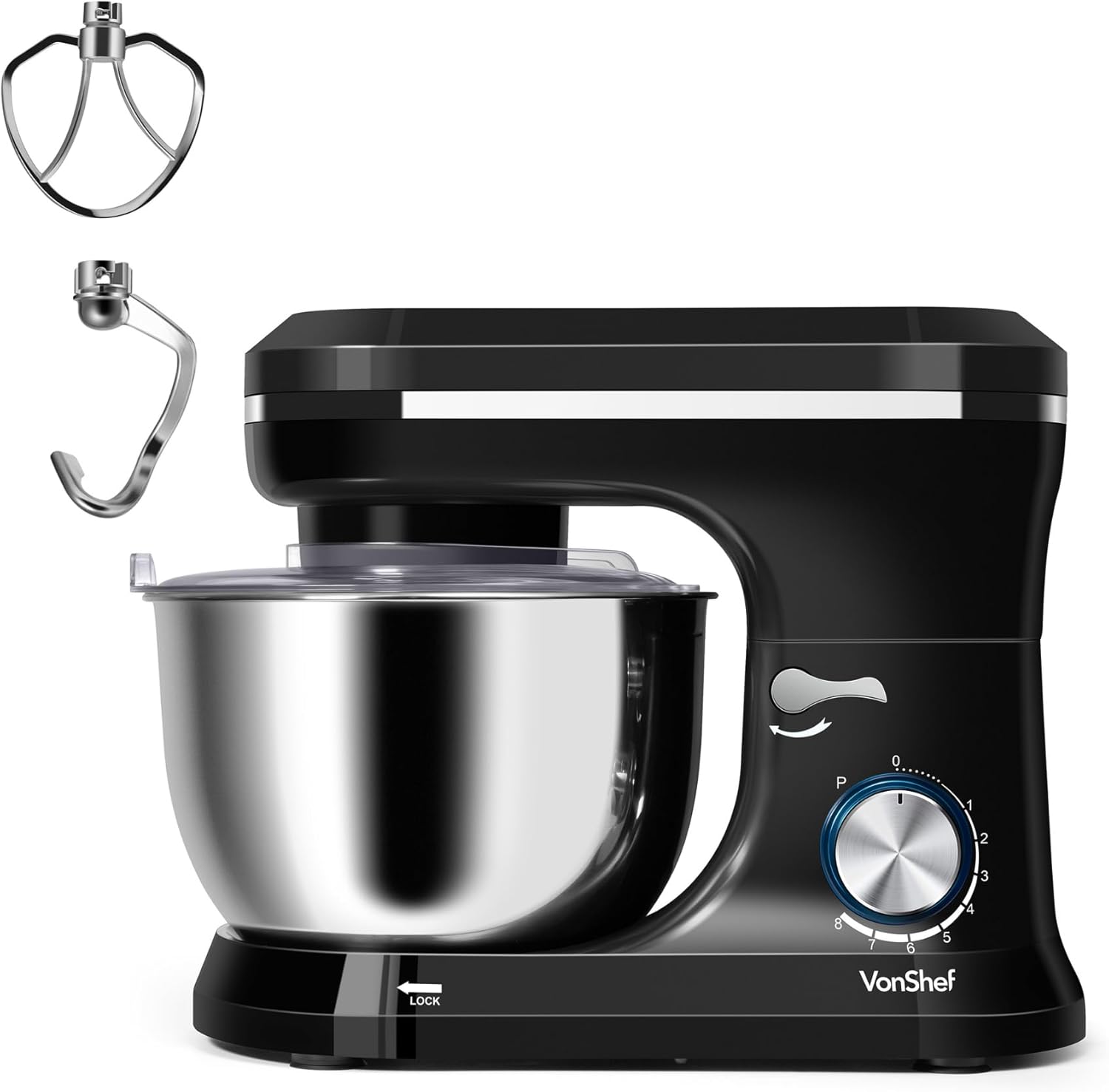 Vonshef 220 volts Stand Mixer heavy duty 1000 watts 220v 50 hz 2000030 - 220v volt electronics