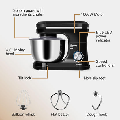 Vonshef 220 volts Stand Mixer heavy duty 1000 watts 220v 50 hz 2000030 - 220v volt electronics