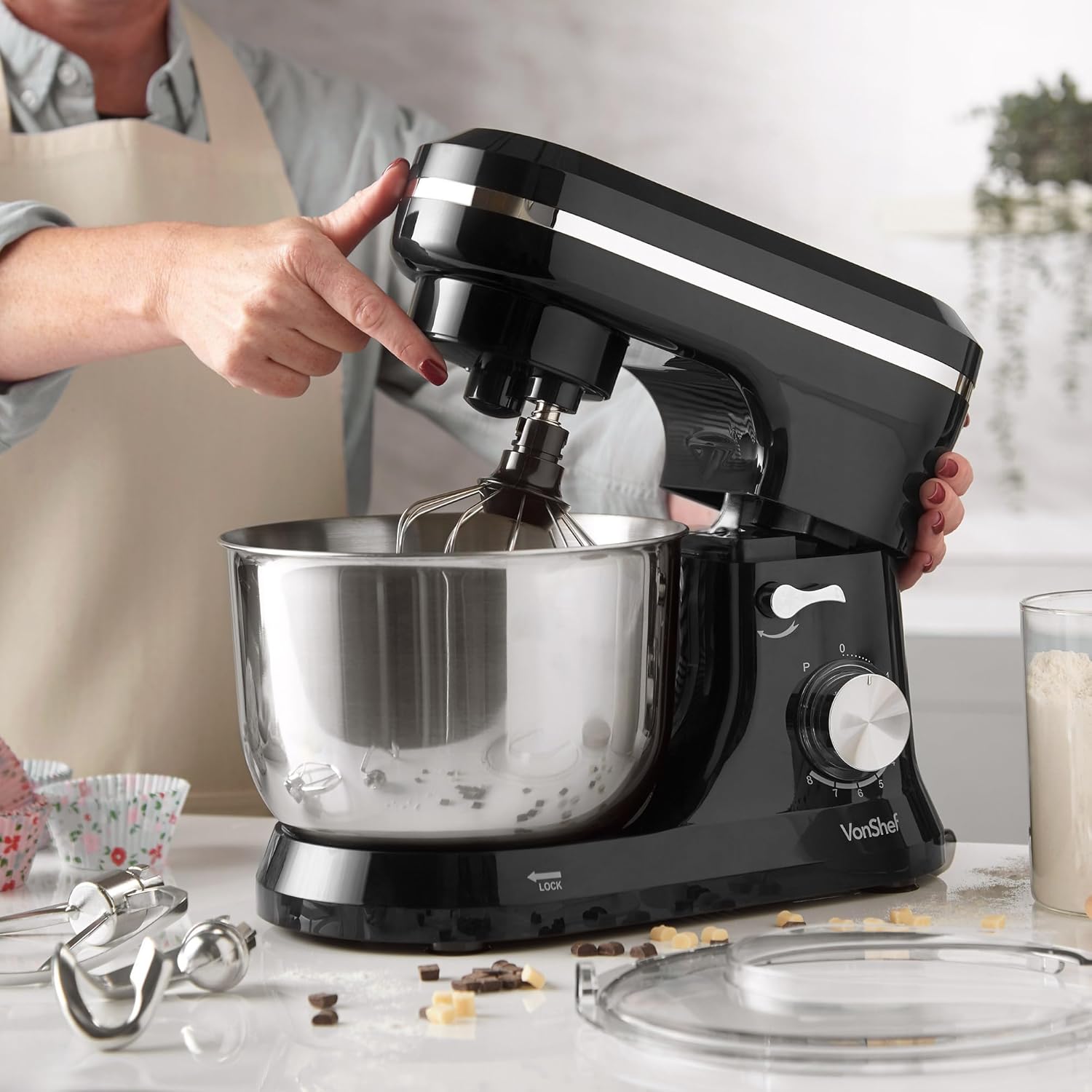 Vonshef 220 volts Stand Mixer heavy duty 1000 watts 220v 50 hz 2000030 - 220v volt electronics