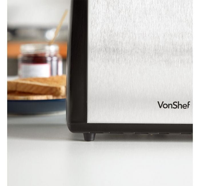 Vonshef 220 volts Toaster Stainless steel 2 slice 2000132 220v 240 volts - 220 - Electronics