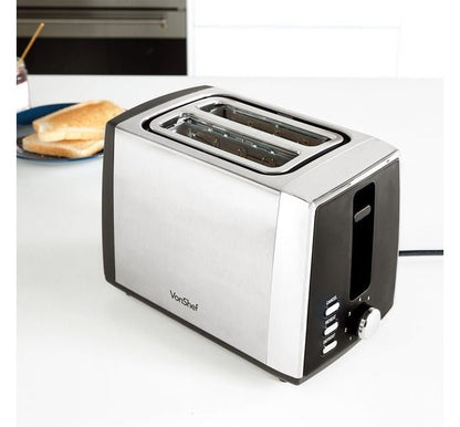Vonshef 220 volts Toaster Stainless steel 2 slice 2000132 220v 240 volts - 220 - Electronics