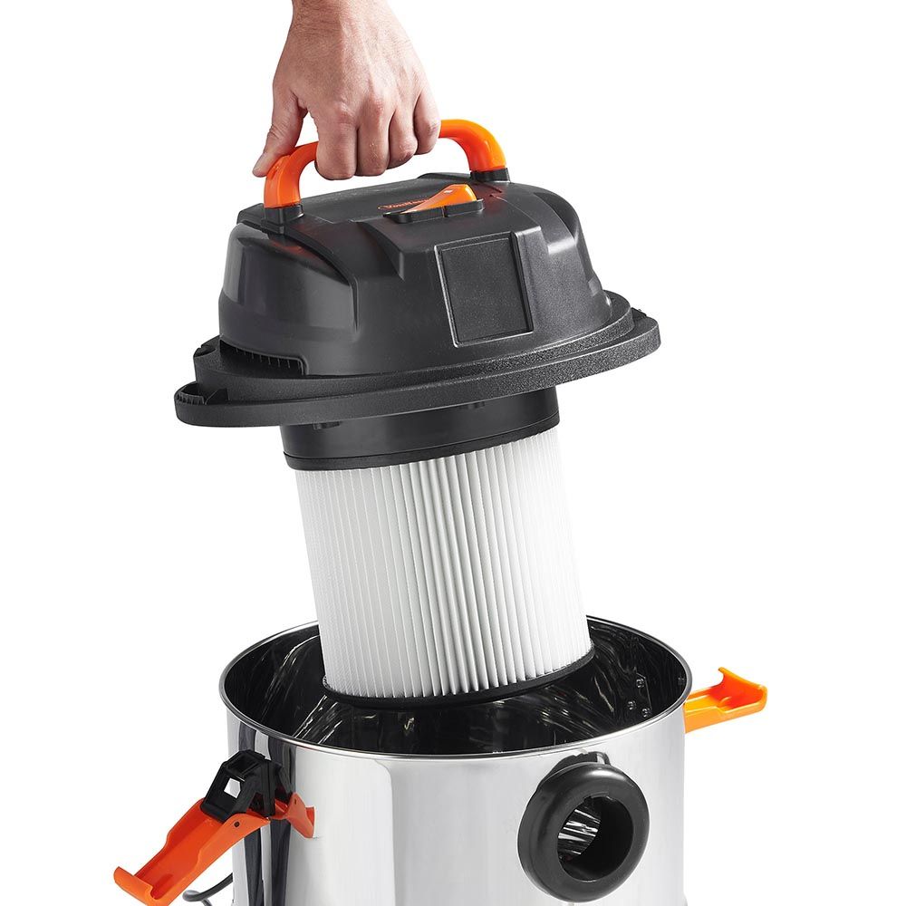 Vonshef 220 volts wet dry shopvac drum vacuum 30 LIter capacity 220v 240 volts 50 hz 15187 - 220 - Electronics