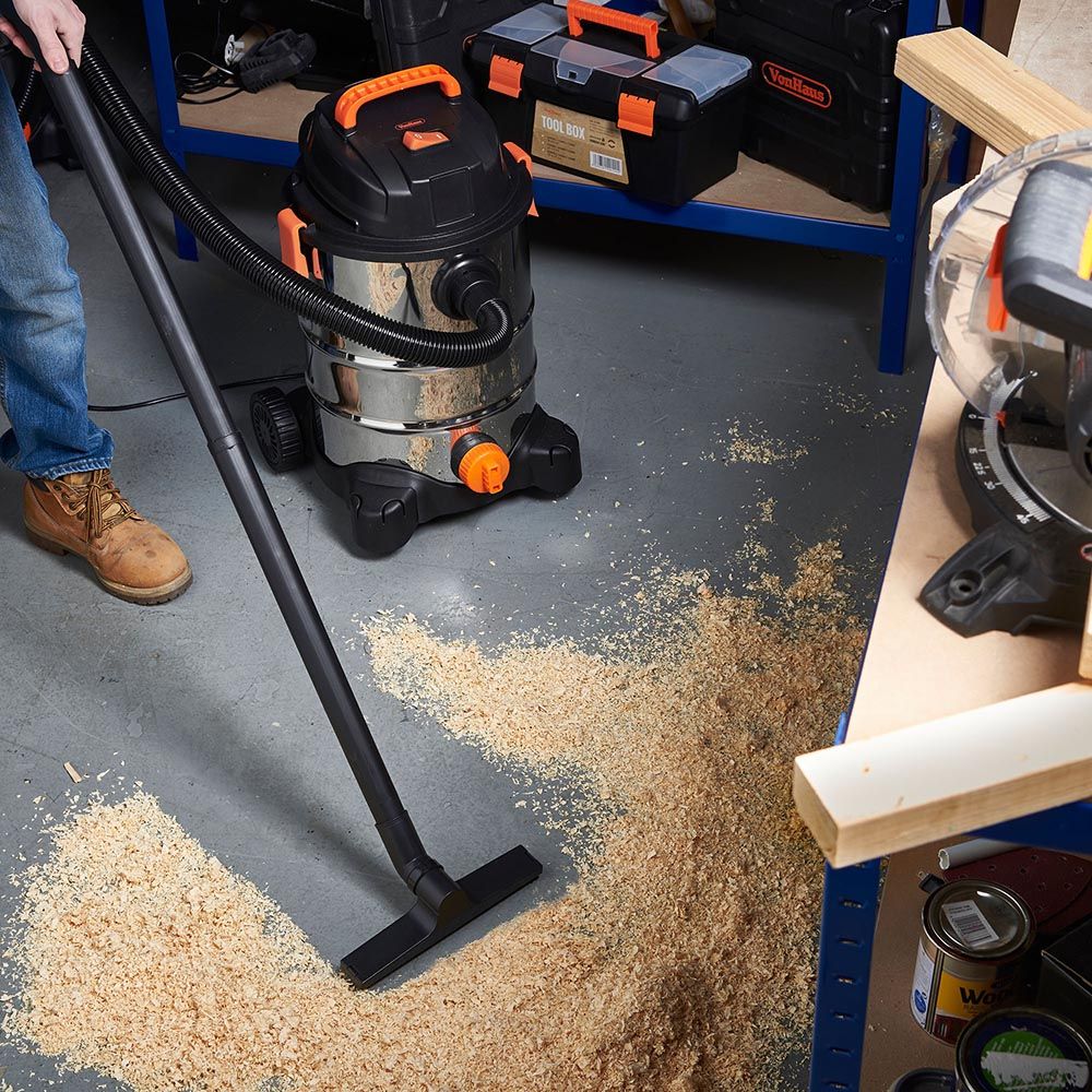 Vonshef 220 volts wet dry shopvac drum vacuum 30 LIter capacity 220v 240 volts 50 hz 15187 - 220 - Electronics