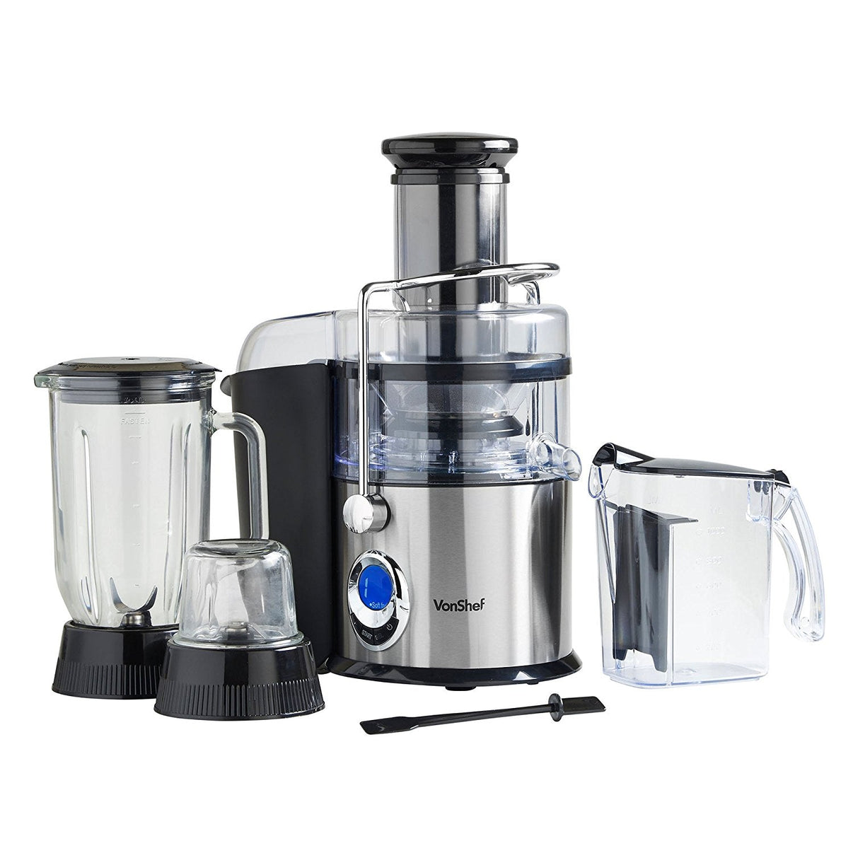 VonShef 3 - in - 1 Juicer, Blender, & Grinder for 220 Volts 13187 - 220 - Electronics