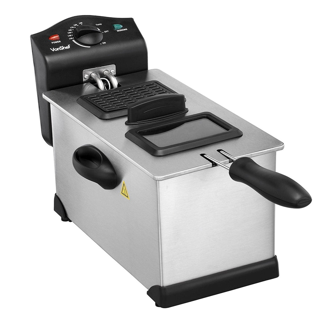 Vonshef 3 - Liter Stainless Steel Deep Fryer for 220/240 Volts and 50hz 13183 - 220 - Electronics