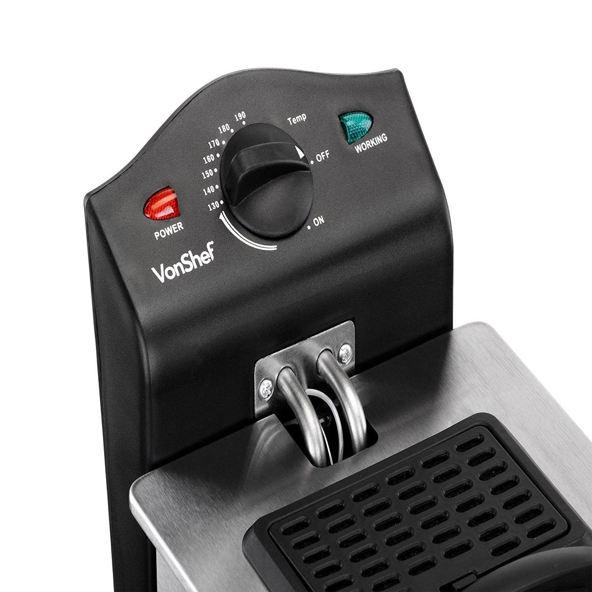 Vonshef 3 - Liter Stainless Steel Deep Fryer for 220/240 Volts and 50hz 13183 - 220 - Electronics