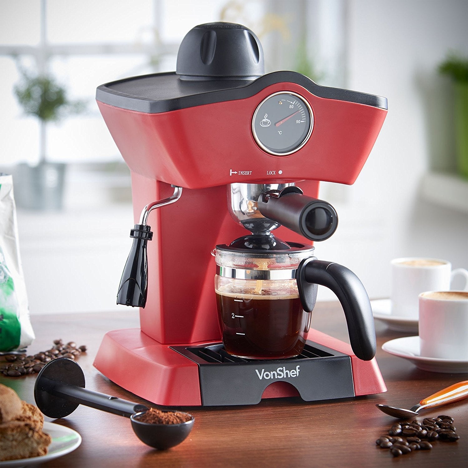 Vonshef European Espresso & Coffee Maker for 220/240 Volts 13190 - 220 - Electronics