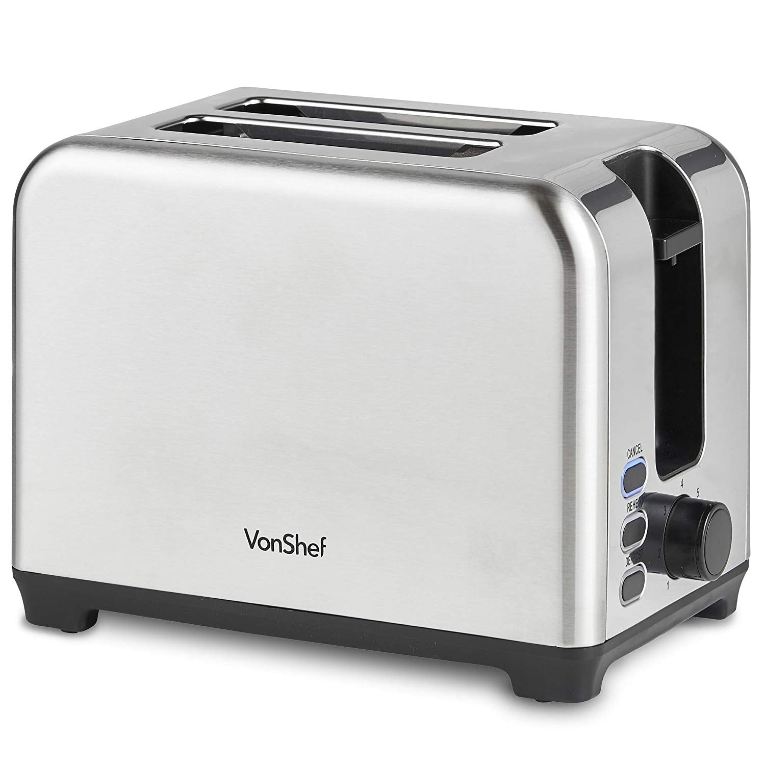 Vonshef Toaster 2 - Slice Stainless Steel 13374 220 - 240 Volts - 220 - Electronics