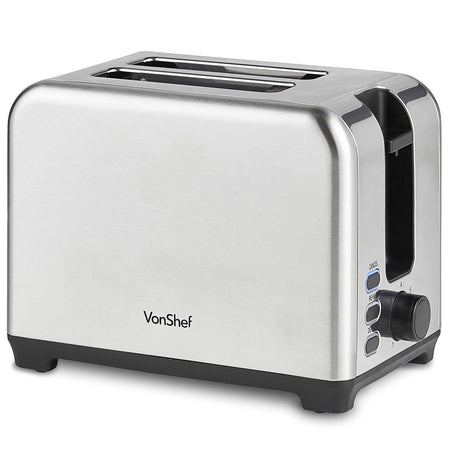 Vonshef Toaster 2 - Slice Stainless Steel 13374 220 - 240 Volts - 220 - Electronics