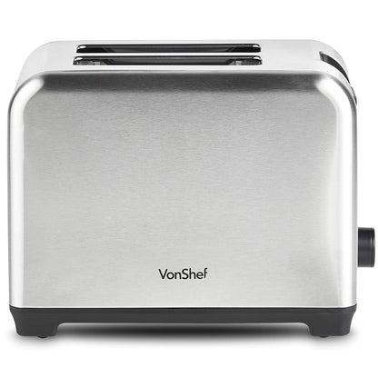 Vonshef Toaster 2 - Slice Stainless Steel 13374 220 - 240 Volts - 220 - Electronics