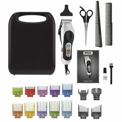 Wahl 220 volts Hair Clipper made in USA Complete Set 79752 - 058 Deluxe Grooming Pro 21 PCS Hair - Cutting Kit 220v 240 volts 50 hz - 220 - Electronics