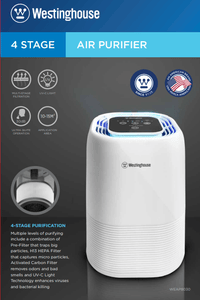 Westinghouse 220 Volt Air Purifier with Hepa filter UVC disinfection 220v 240 volts WEAP8030 - 220 - Electronics