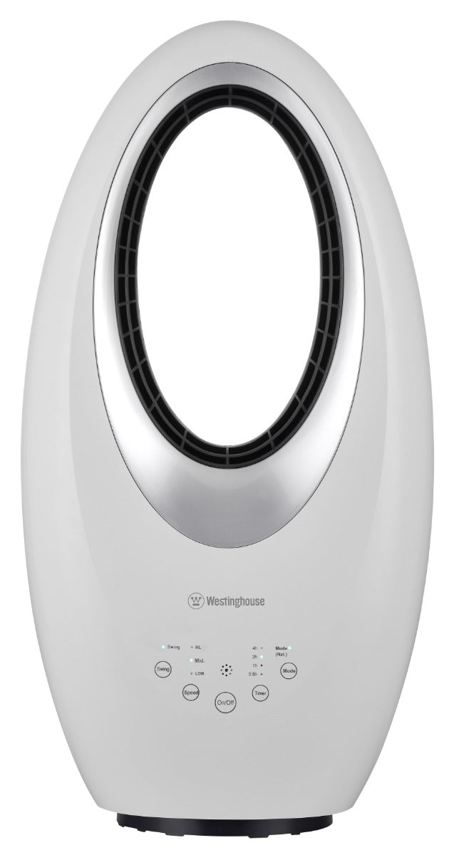 Westinghouse 220 volt fan bladeless desktop tabletop 22 Inch tall with remote and timer 220v 240 volts 50 / 60 hz WSFBL03 - 220 - Electronics