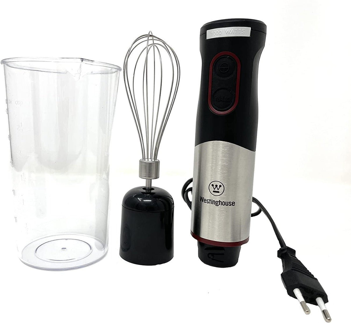 Westinghouse 220 Volt Hand Blender 1000W - 3 in 1 Hand Blender for Blend Chop Whisk 220v 240 volts WKHBC004 - 220 - Electronics