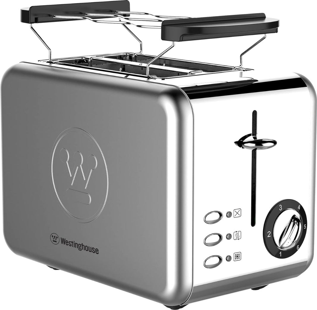Westinghouse 220 Volt Toaster Stainless Steel 2 Slice Removable Warming Rack WKTTCB850SS - 220 - Electronics