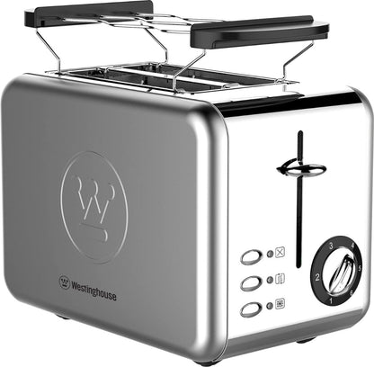 Westinghouse 220 Volt Toaster Stainless Steel 2 Slice Removable Warming Rack WKTTCB850SS - 220 - Electronics