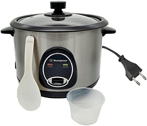Westinghouse 220 volts 1.8L rice cooker steamer with Stainless Steel housing, non stick WKRC7D18 - 220 - Electronics
