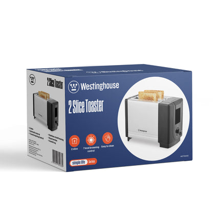 Westinghouse 220 volts 2 slice toaster WKTD2002 220v 240 volts Stainless steel toaster - 220 - Electronics
