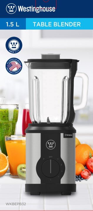 Westinghouse 220 volts Blender 600 watts 5 Speed Glass Jar Stainless Steel 220v 240 volts WKBEPB32 - 220 - Electronics