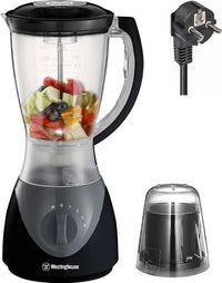 Westinghouse 220 Volts Blender WKBECW22 4 Speeds and Pulse Function - Mini Dry spice Grinder Attachment - Stainless Steel Blade Bundle 220v 240 volts - 220 - Electronics
