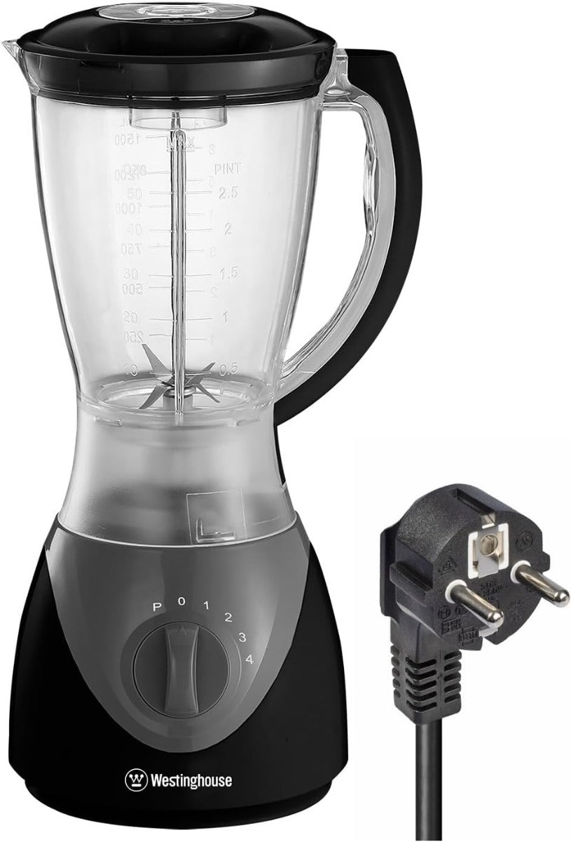 Westinghouse 220 Volts Blender WKBECW22 4 Speeds and Pulse Function - Mini Dry spice Grinder Attachment - Stainless Steel Blade Bundle 220v 240 volts - 220 - Electronics