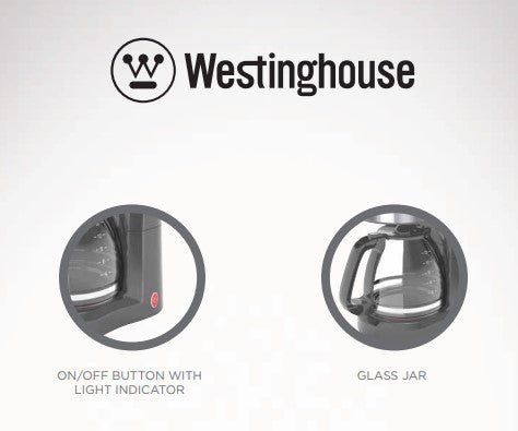 Westinghouse 220 - volts Coffee Maker 10 - 12 cup with Permanent Filter and Hot Plate WKCM800 - 220 - Electronics
