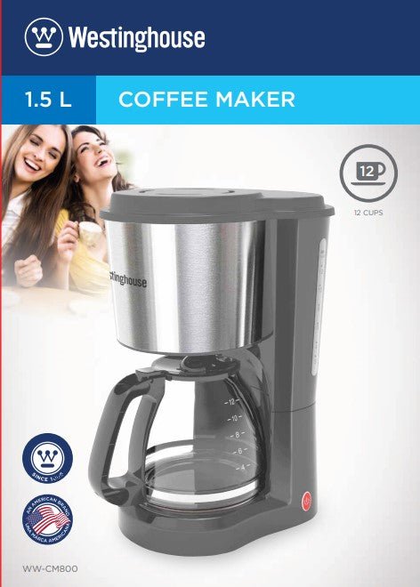 Westinghouse 220 - volts Coffee Maker 10 - 12 cup with Permanent Filter and Hot Plate WKCM800 - 220 - Electronics